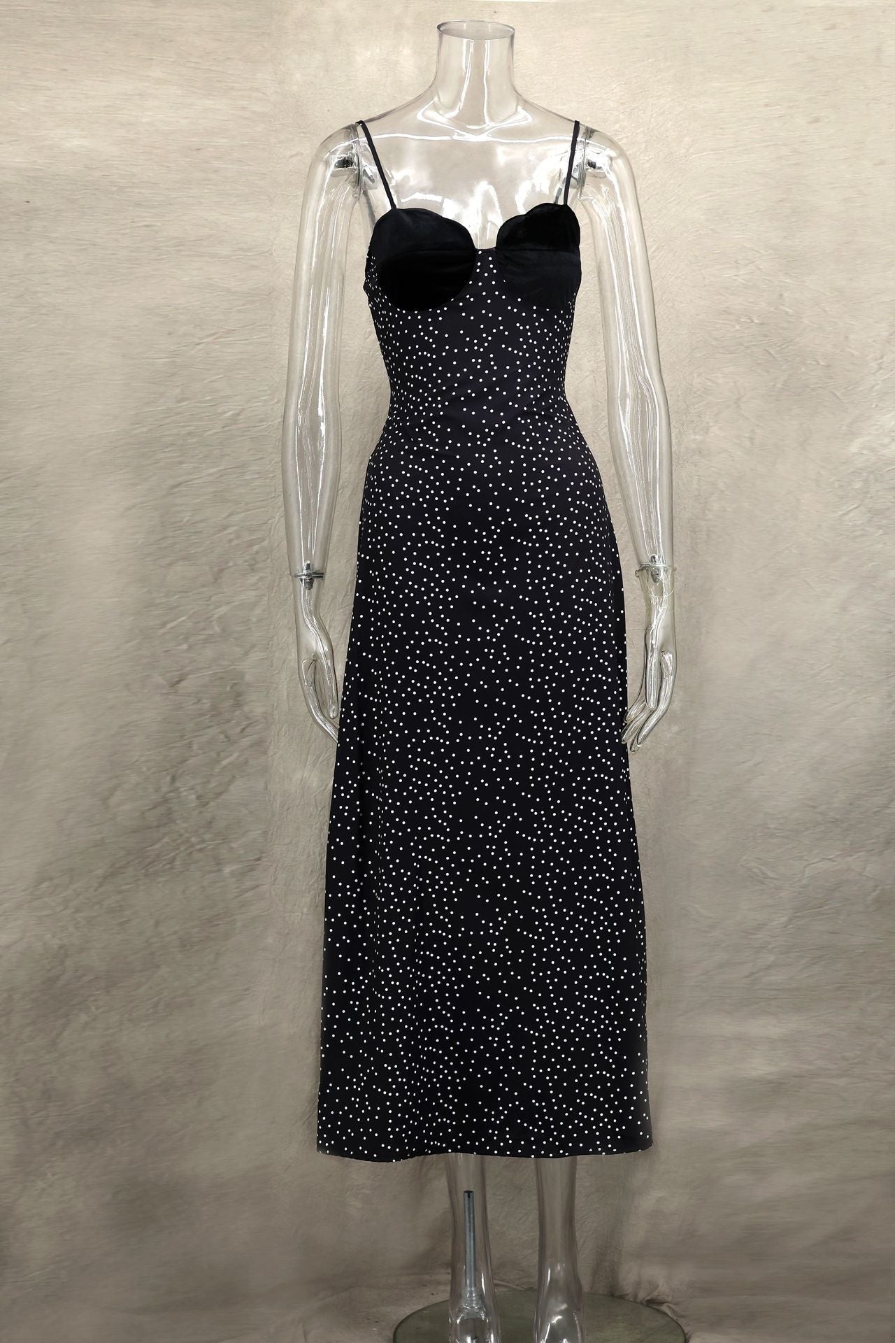 Inkwave Midi Dress - Black