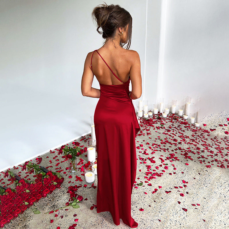 Ariana Premium Satin Maxi Dress Signature Edit