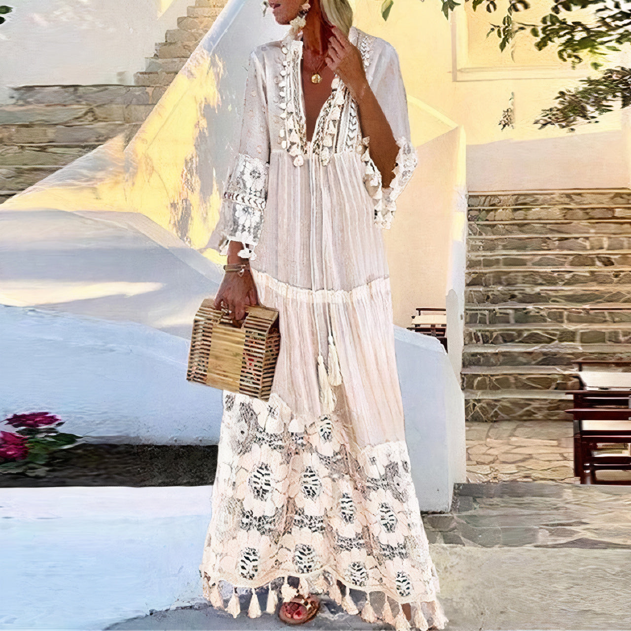 Felicidad Aesthetic Stylish Summer Dress Evening Wear Edit