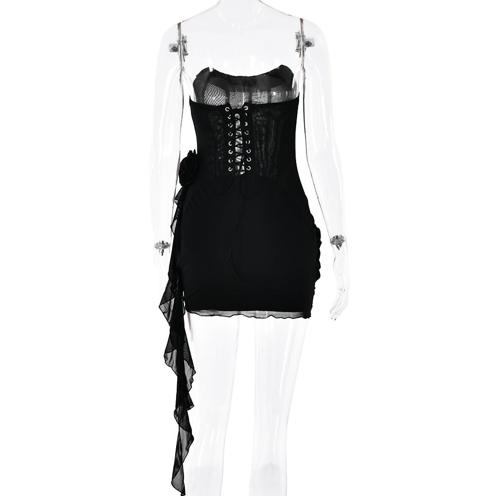 Lorene Mini Dress - Black