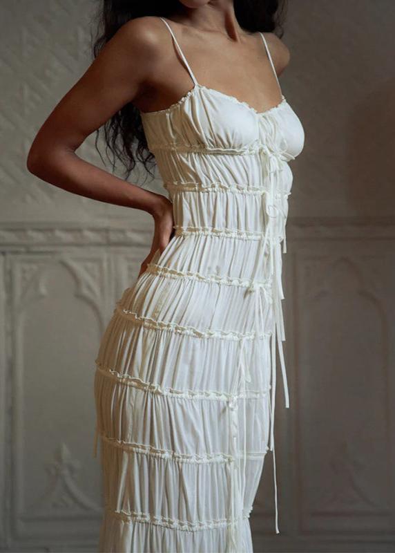 Siena TieRed Ruched Maxi Dress