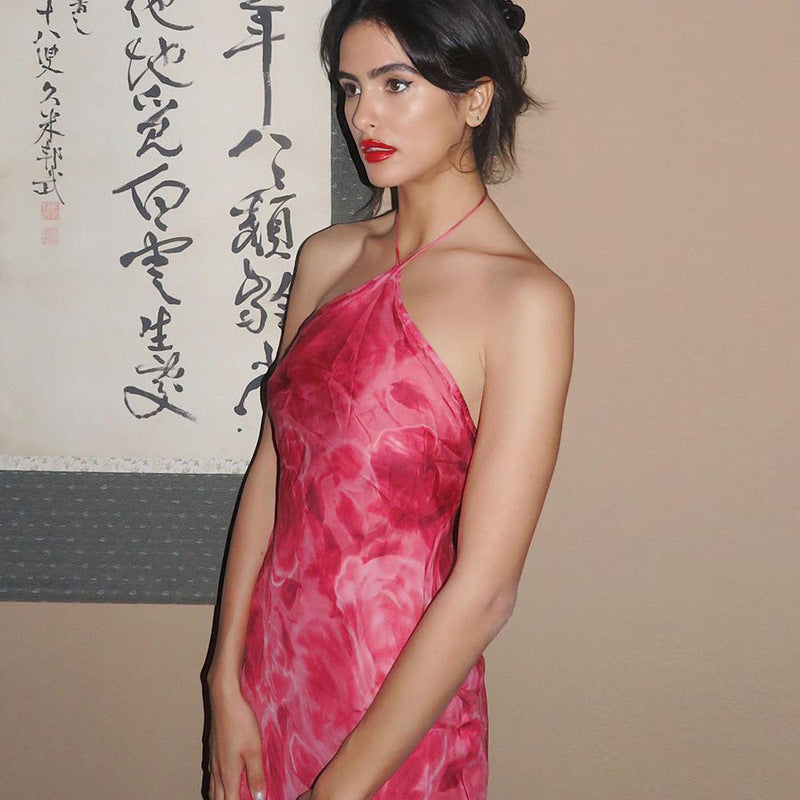 Halter Neck Backless Bodycon Midi Dress 2