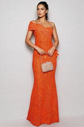 Niala Sleeveless Sequin Fishtail Maxi Dress - View 3