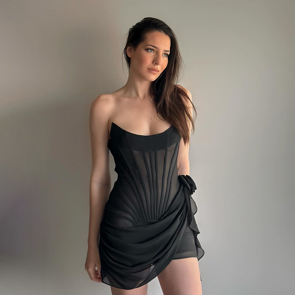 Lorene Mini Dress - Black