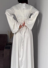 Aurora - Satin Long Sleeve Maxi Dress 7