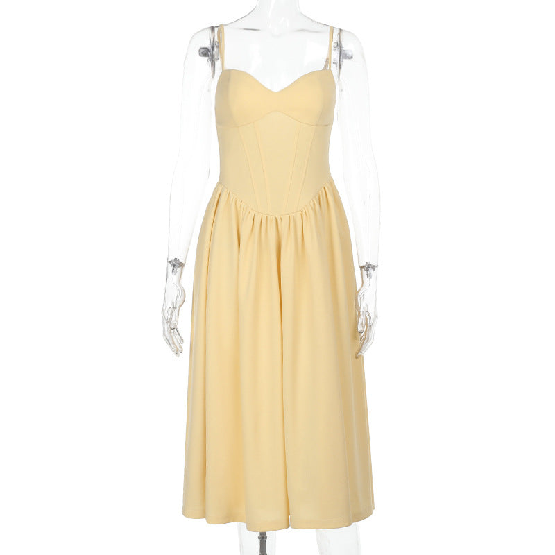 Sampson Midi Dress Yellow