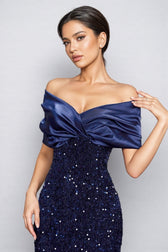 Meli Sequin Fishtail Maxi Dress - View 6