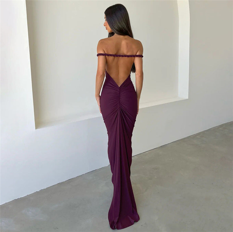 Magnolia Maxi Dress -Purple