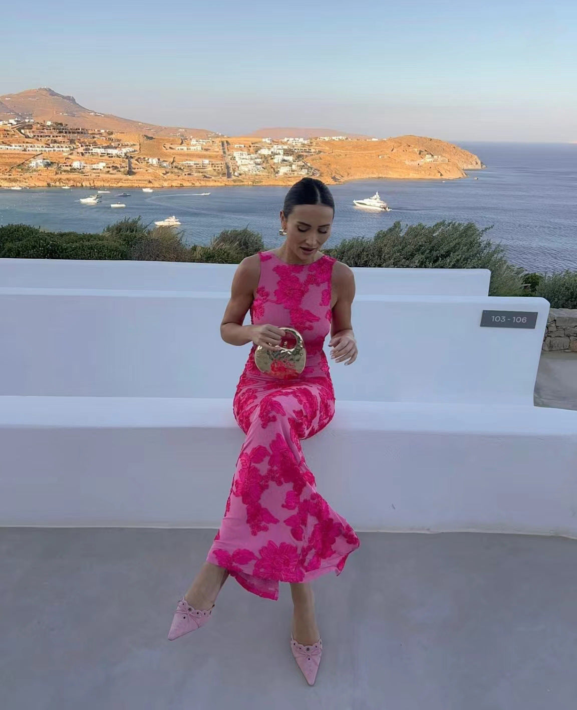 Morganite Maxi Dress - Pink