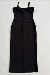 Zoratd Black Strapless Lace Bandage Midi Dress - View 5
