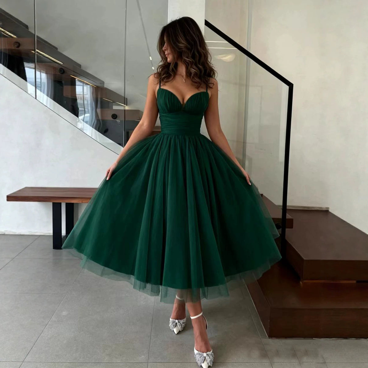 Women Dress Swing Entry Lux Cocktail Bridesmaid Sling Wedding Dress