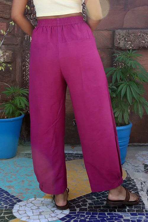 Elastic Waist Loose Pants