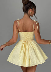 Soleil Lace-Up Mini Dress - View 2