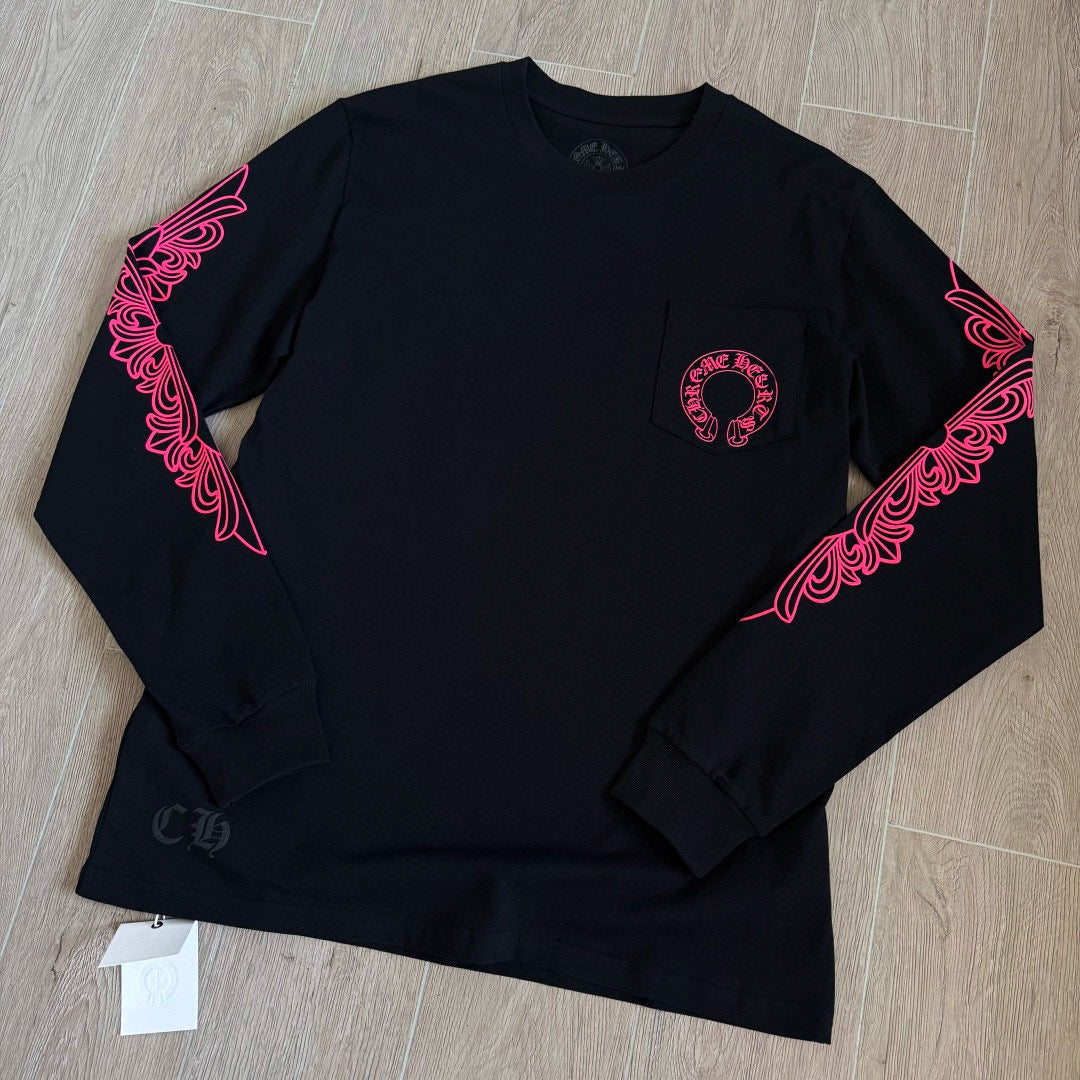 Vintage Botanical Print Long Sleeve Top