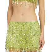 Sequin Fringe Spaghetti Strap Two Piece Set 4