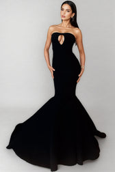 Hagad Bustier Skinny Fishtail Maxi Dress - View 2