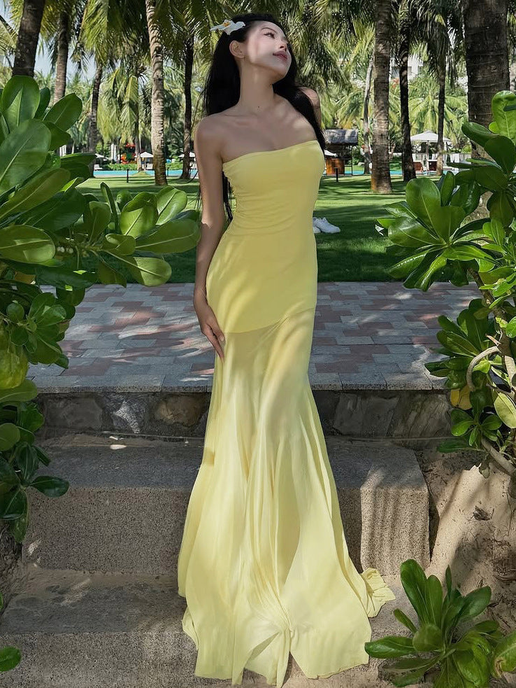 Vivaya Maxi Dress - Yellow