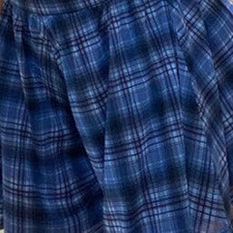 Mesh short sleeve plaid A line ruffled dress 9