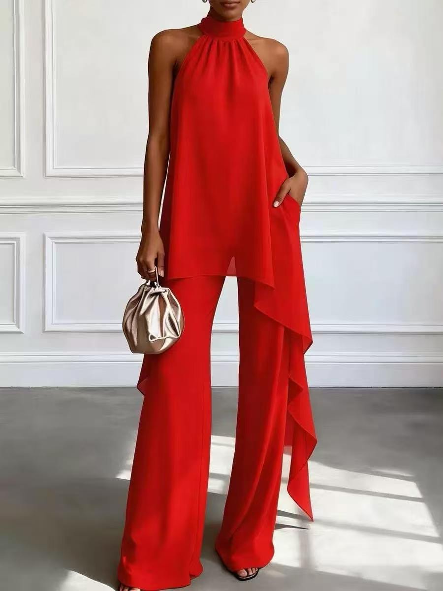 Halter Top Pants Set