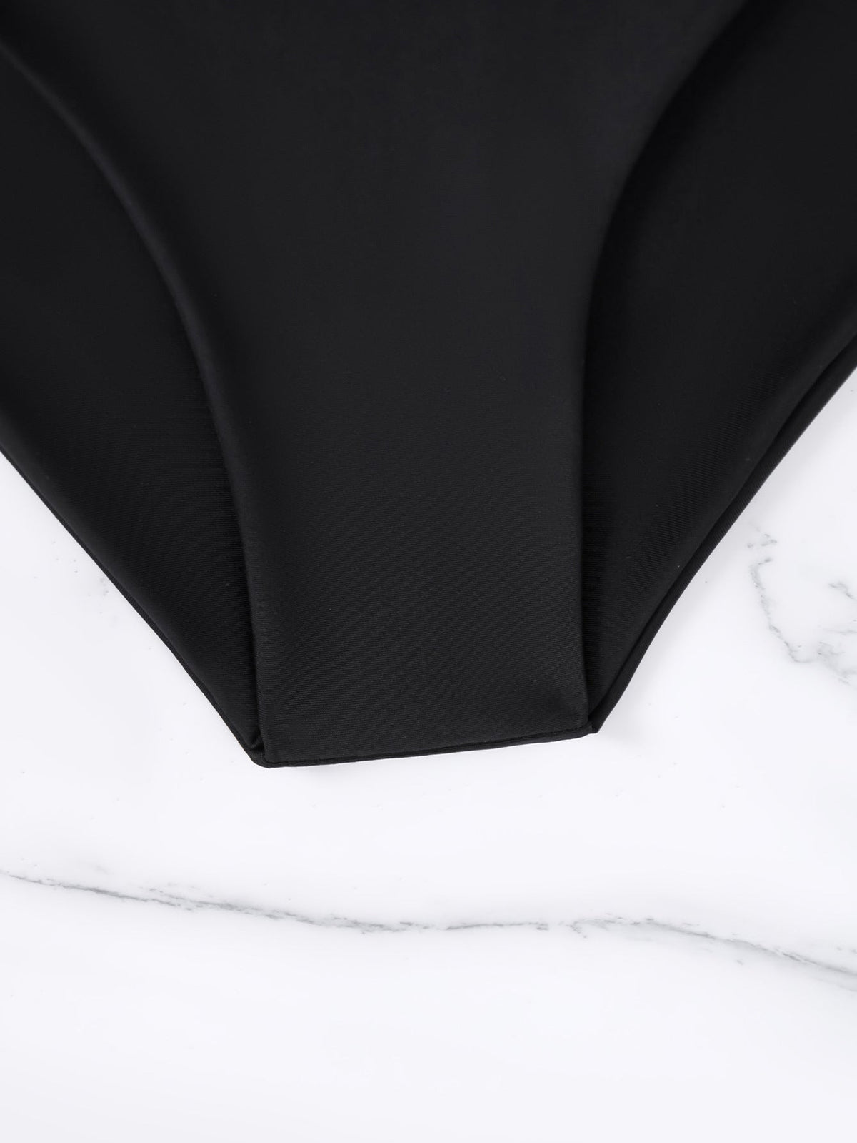 Tie Front Keyhole High Waist Bikini Set