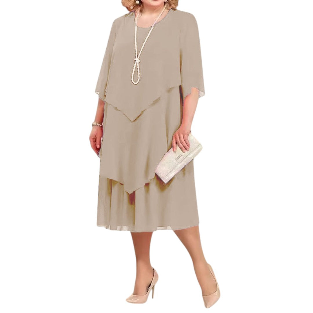 Aurora Grace | Layered Dress khaki