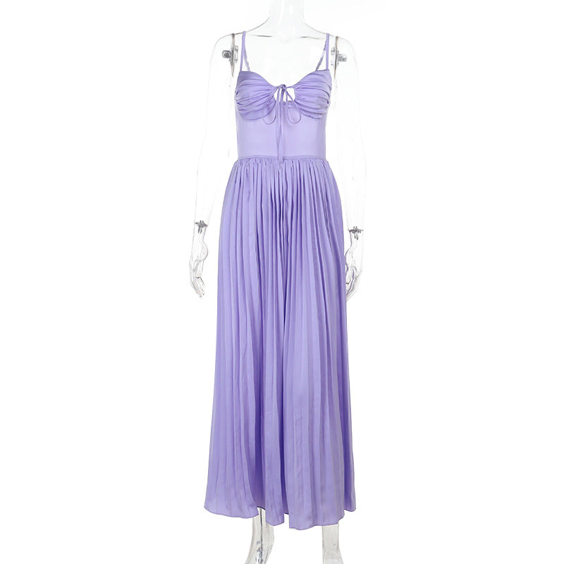 Wisteria Midi Dress - Purple
