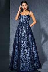 Ari Blue Strapless Mesh Maxi Dress - View 2