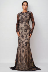 Remington Mesh Fishtail Maxi Dress