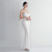 Liana Formal Sequin Charming Scroll Mermaid Dress