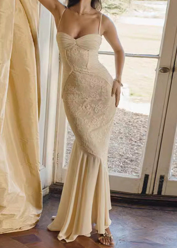 Seraphina - Lace Mermaid Evening Gown - View 3