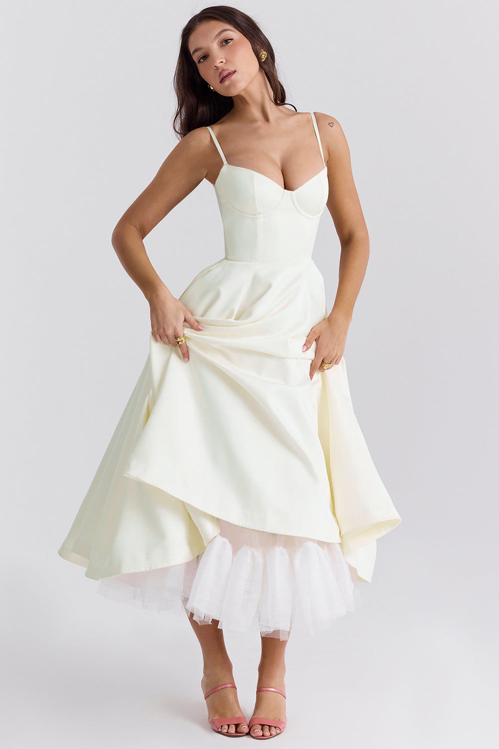 Úrsula Statement Silhouette Dress Elevated Occasion Wear