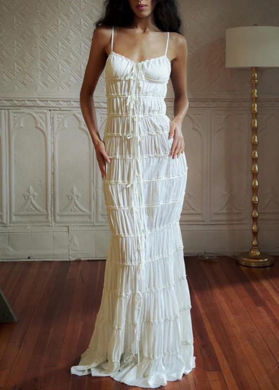 Siena - TieRed Ruched Maxi Dress