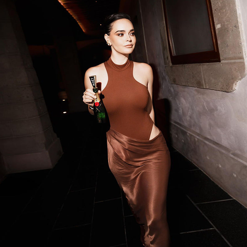 Coco Maxi Dress Brown