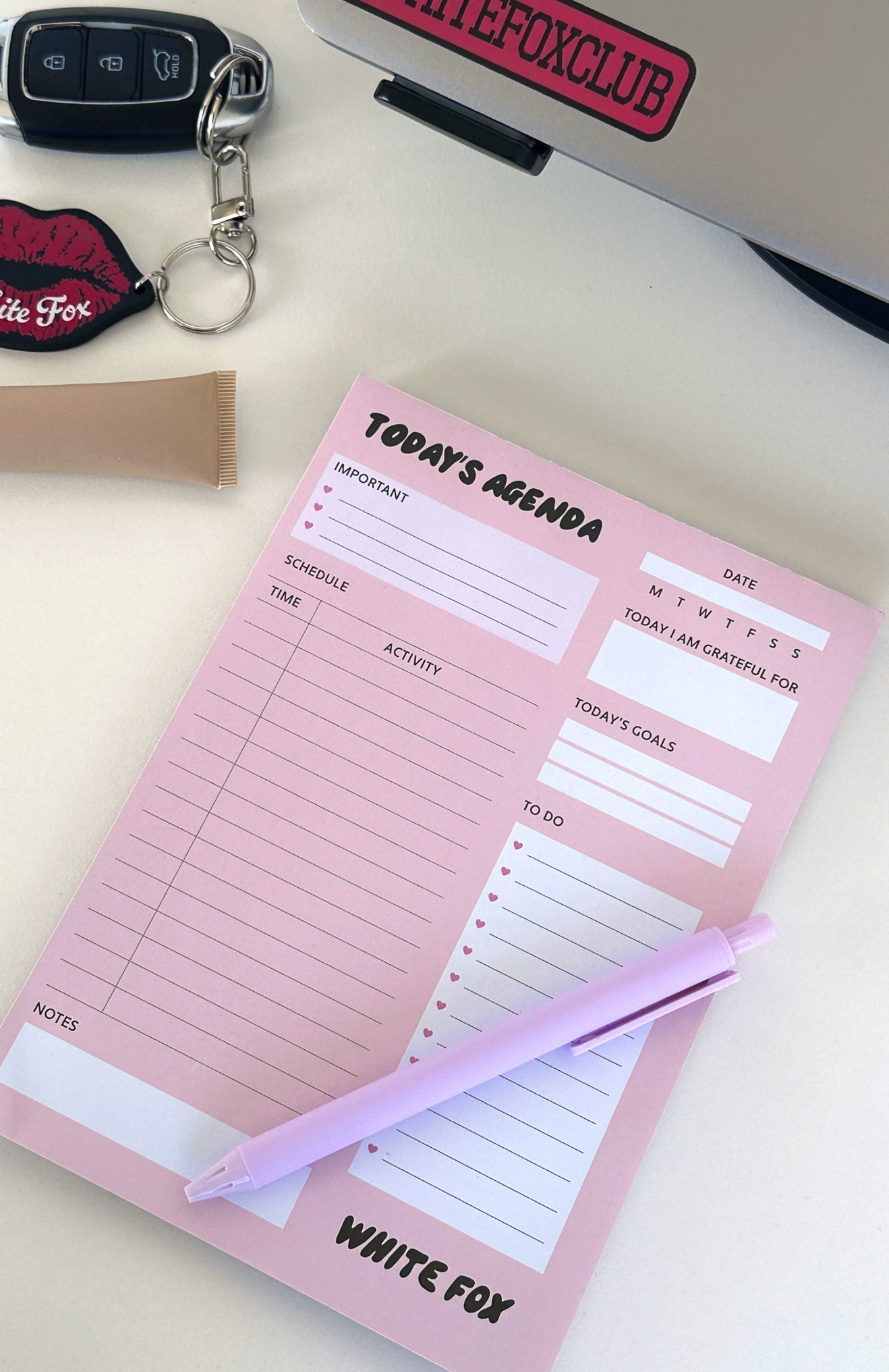 Organised Girly A5 Daily Planner Pink