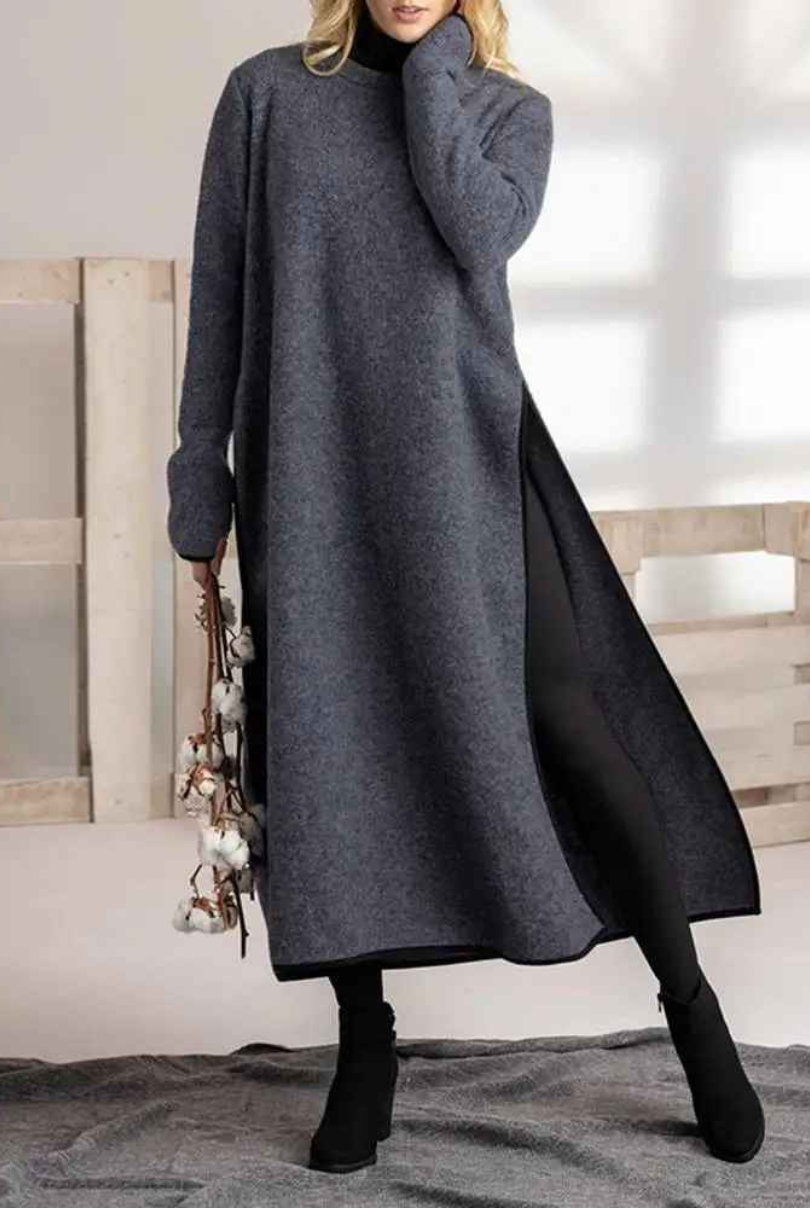 Urban Glenda Cozy Long Layered Dress for Modern Fashion Wear