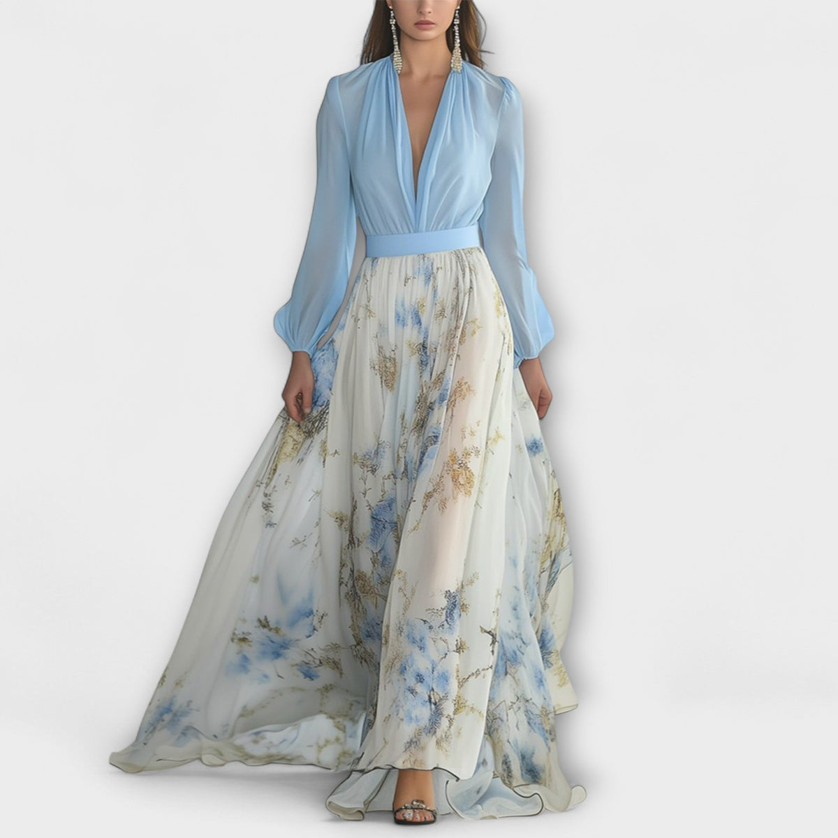 Harper - Sparkling Floral Maxi Dress