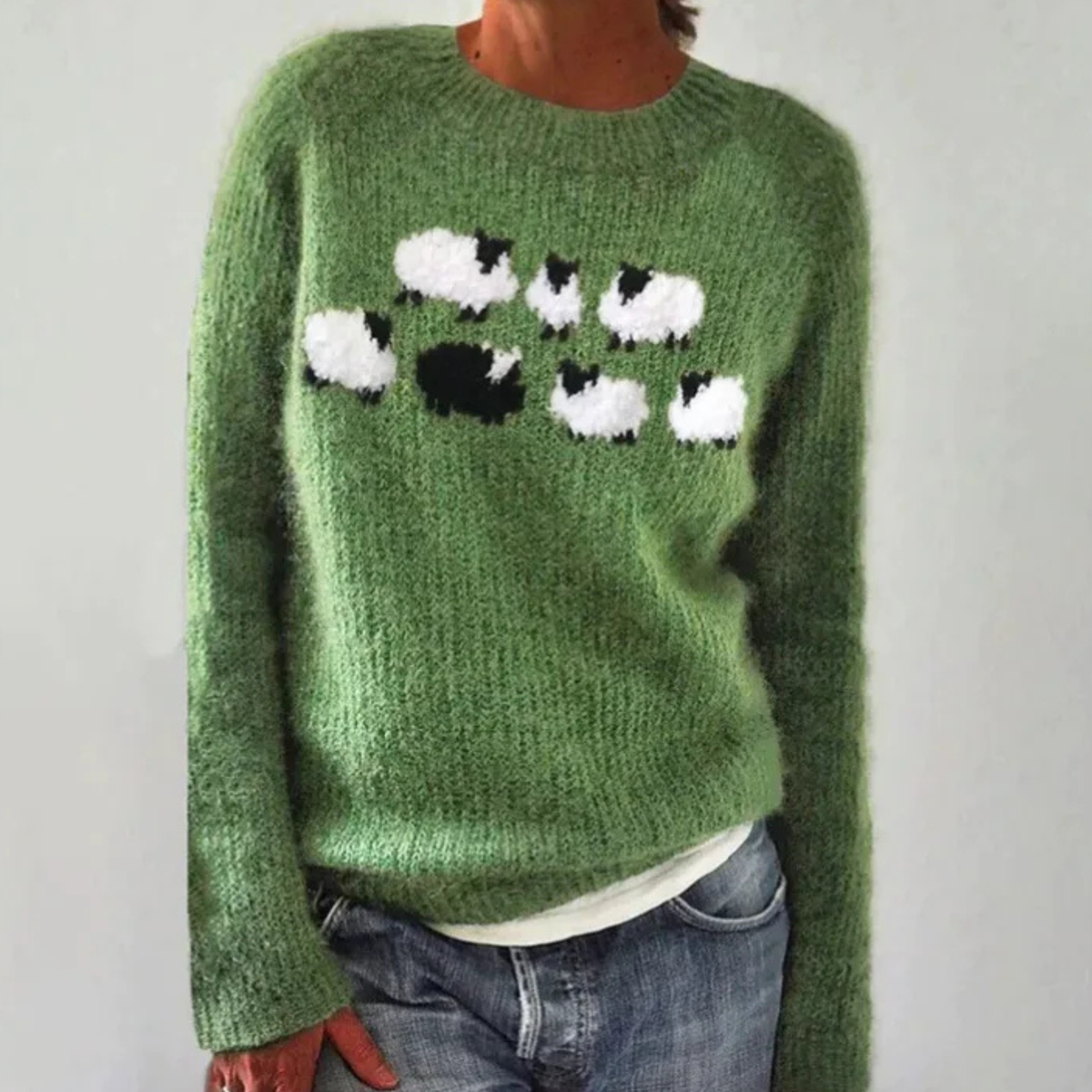 Stella | Retro Scandinavian Knitted Sweater