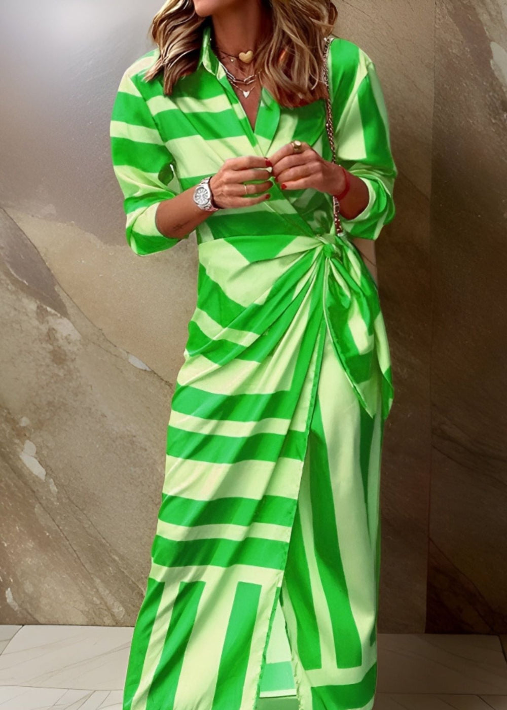 The Most Beautiful Wrap Dress Green