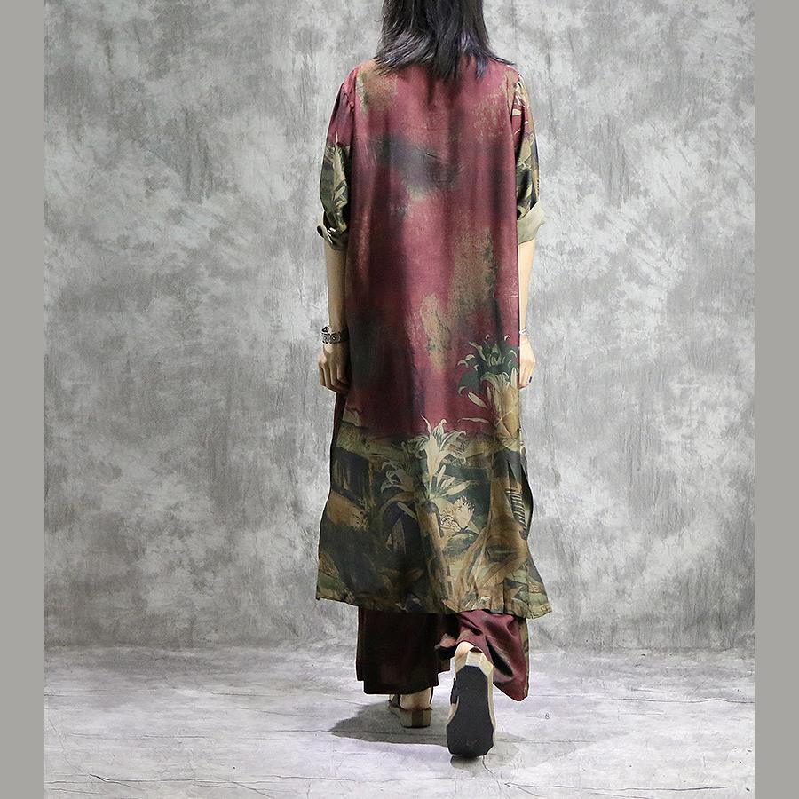 Chiffon Deep V-Neck Cape Sleeve Sheer Layered Oversized Flowy Maxi Gown