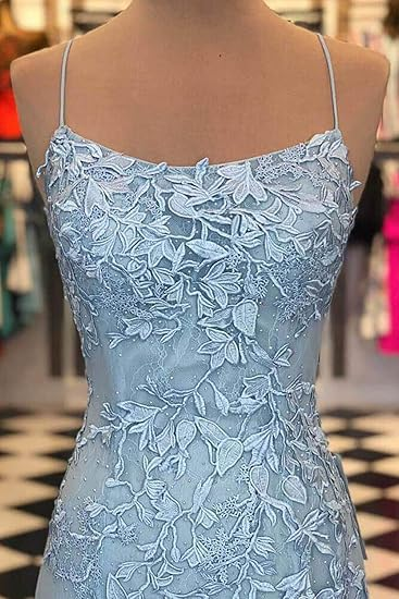 Elegant Yellow Backless Lace Prom Dress Mermaid Party Evening Gown cc1907