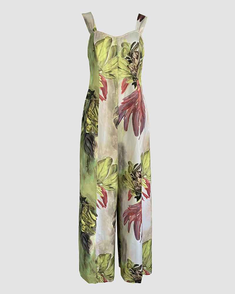 Chic Wide-Leg Jumpsuit for Women | Comfortable Fabric & Versatile Fit