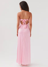 Floral Strapless Cut Out Maxi Dress Summer 11