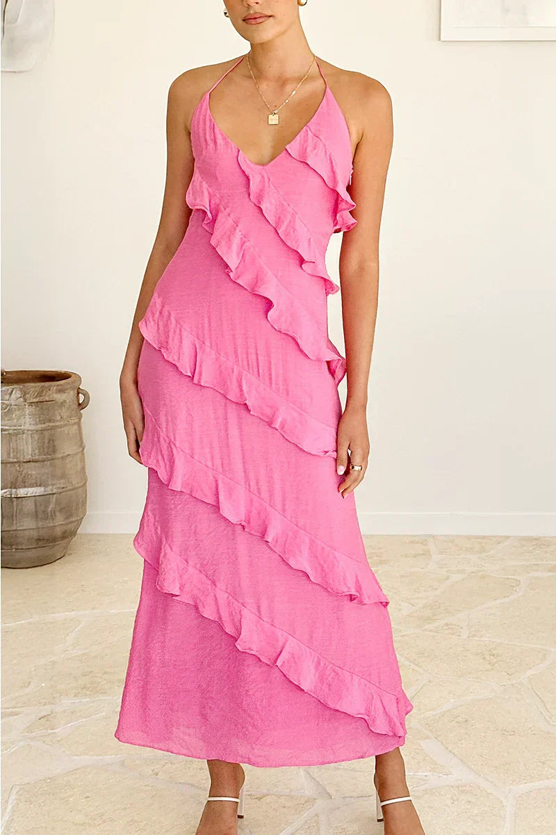 Bárbara Aesthetic Maxi Dress Pink Boutique Collection