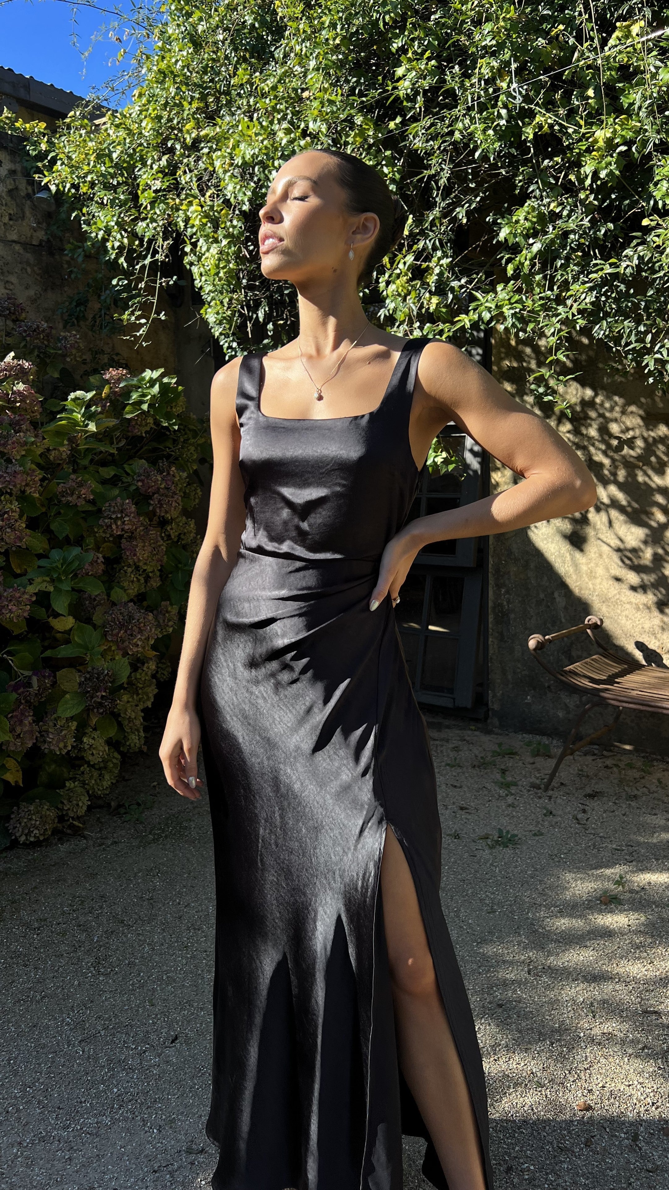 Carmen Chic Maxi Dress Black Boutique Collection