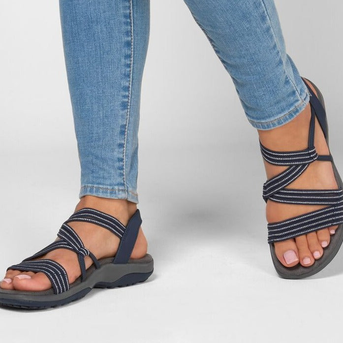 Strappy Slingback Flat Sport Sandals
