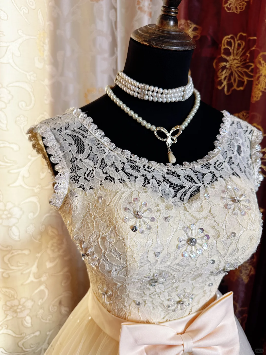 Sweet Lace Tulle Sleeveless A Line Short Homecoming Dress Formal 20th Birthday Outfit With Bow