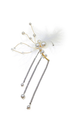 Feather Elegant Tassel Earrings