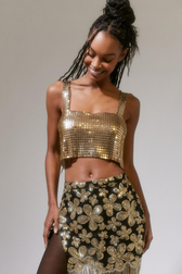 Harlow Metal Cropped Top | Dress In Beauty