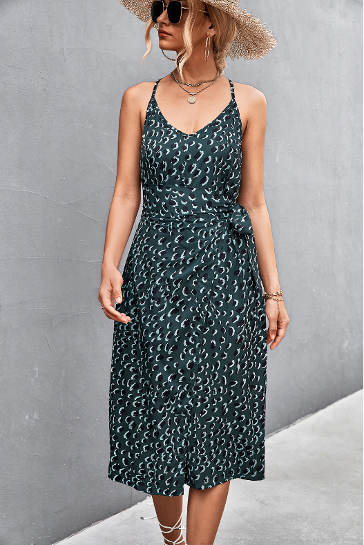 Deep V-Neck Dress