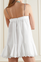 Crystal Trim Sweetheart Cut Out Bubble Hem Mini Dress 3